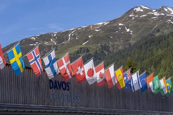 Fórum Econômico Mundial, em Davos, Suíça: mais de 50 chefes de Estado estarão entre os 300 representantes governamentais — Foto: Pascal Bitz/World Economic Forum/Divulgação