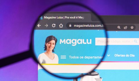 Detalhe do site do Magazine Luiza (MGLU3). Foto: Rafael Henrique/SOPA Images/Reuters