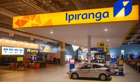 Posto da rede Ipiranga, da Ultrapar (UGPA3). Foto: Divulgação