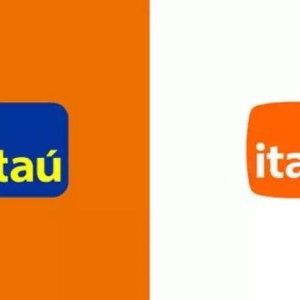 Itaú Unibanco manteve o conceito básico, mas com atualizações no formato do famoso logo, que utiliza desde 1973