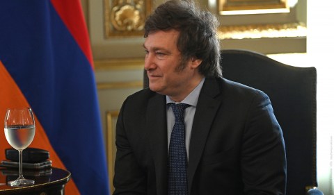 Javier Milei, presidente da Argentina Foto: Divulgação/Presidência da Armênia/Wikimedia Commons