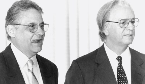 O então ministro da Fazenda, Fernando Henrique Cardoso, ao lado do presidente Itamar Franco. Foto: André Dusek/Estadão Conteúdo - 20/7/1993