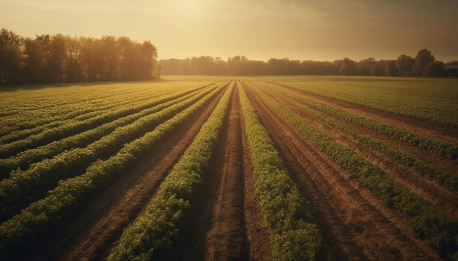 Imagem de um campo verde.